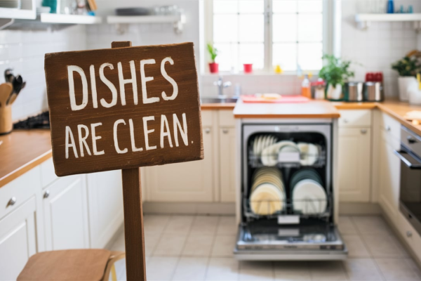 Dishes Are Clean Sign Target