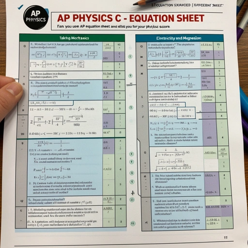 ap physics c equation sheet