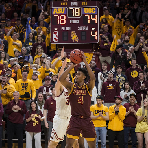 asu basketball vs usc trojans men's basketball match player stats