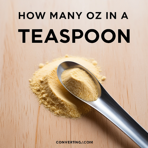 How many oz in a teaspoon