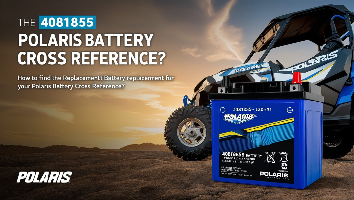 4081855 Polaris battery cross reference