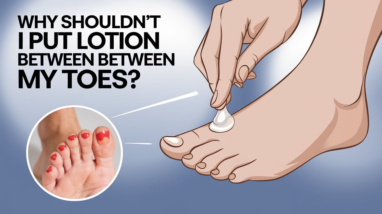 Why Shouldn't I Put Lotion Between My Toes