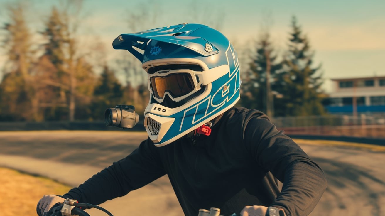 insta360 go mount on bell air r helmet​